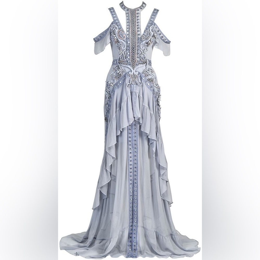 NWT Revolve Thurley “Atlantis Rises” Dress Gown Baby Blue Fairytail Size 6 XS